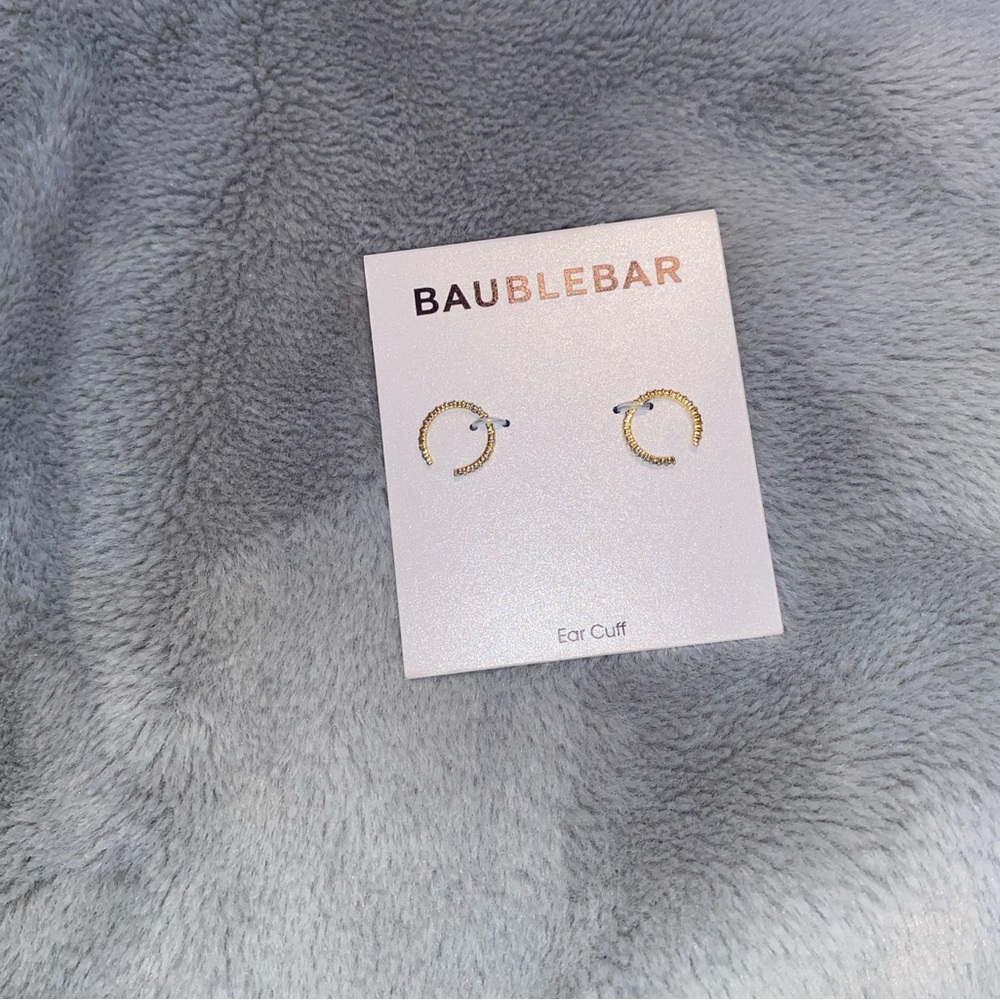 NWT BaubleBar Gold Tone Ear Cuffs